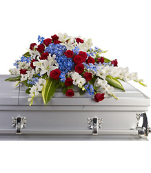 Distinguished Service Casket Spray from Lagana Florist in Middletown, CT